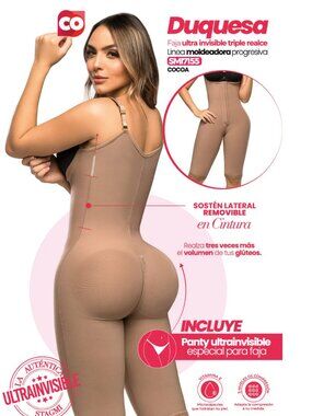 Colombian Stagmi SMI7155 Long Girdle Shaper Best Shaper BodySuit Fajas NEW $160!